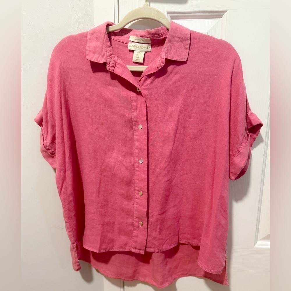 Cynthia Rowley 100% Linen Top